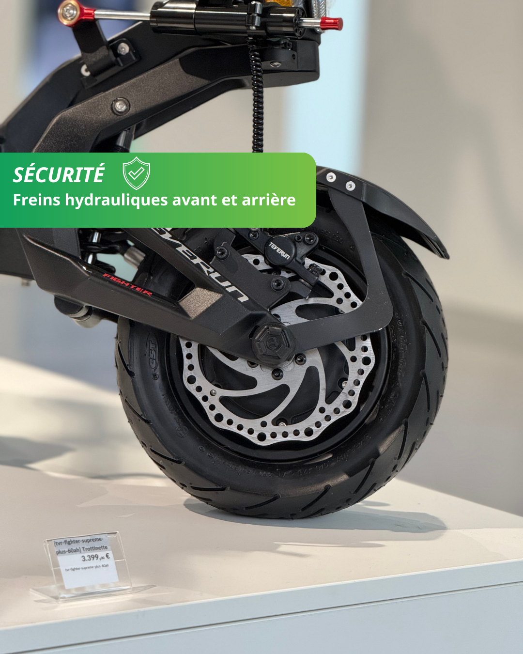 Teverun FIghter Supême Plus freins